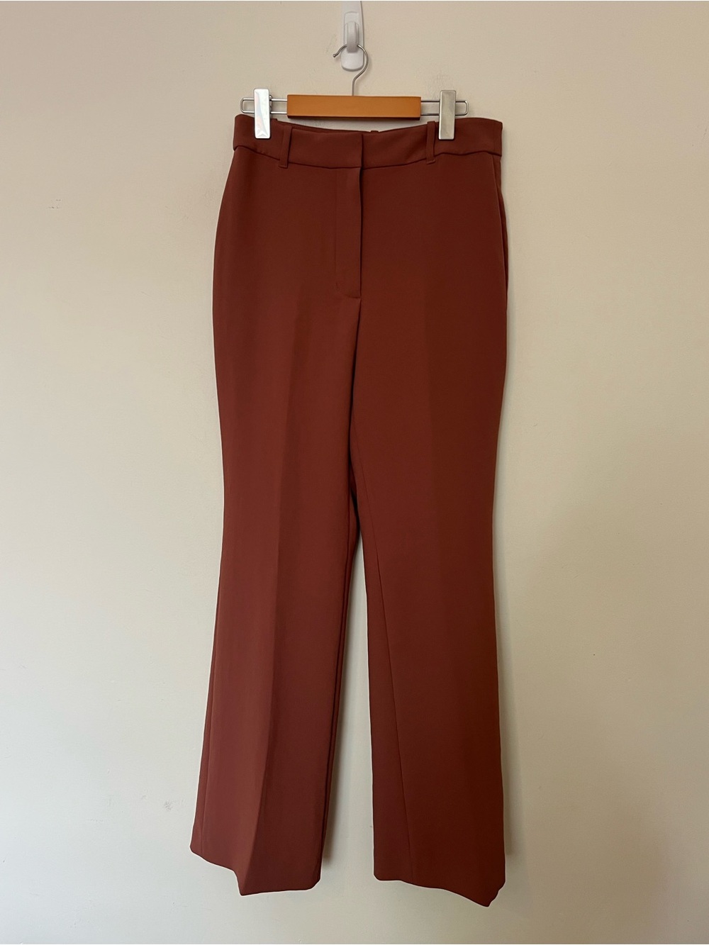 Wilfred Aritzia Cabaret Pant Anise Brown High Rise Flare Size 8 - Picture 4 of 12